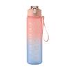 800ml Gradient Color Plastic Sports Water Bottle Leakproof Portable Water Cup for Gym Travel Outdoor Drinking Bottle