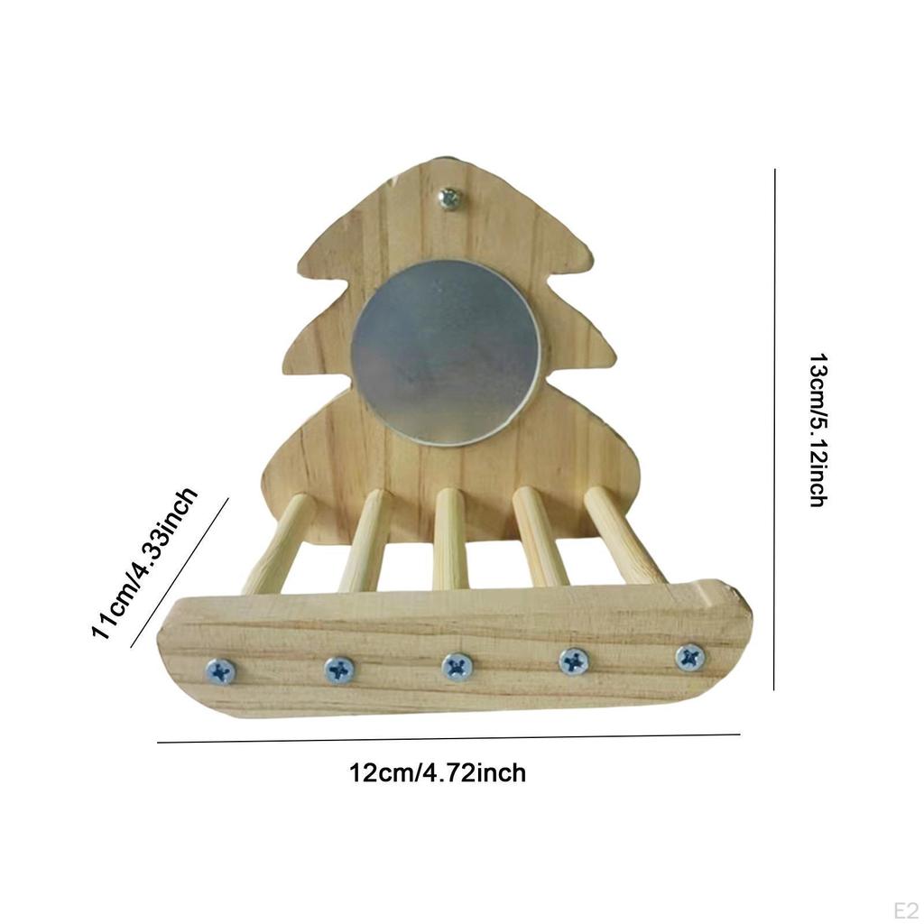 Bird Mirror Stand for Parrots And Finches with Easy Clean Feature