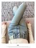 Women's High-Waisted Light Blue Micro-Flare Jeans - Slimming, Tight-Fitting Bell-Bottoms for Spring and Autumn, 2026 Style.