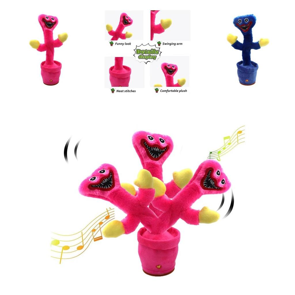 Poppy Playtime Huggy Wuggy Talking Cactus Plush Toy For Kids Interactive And Safe