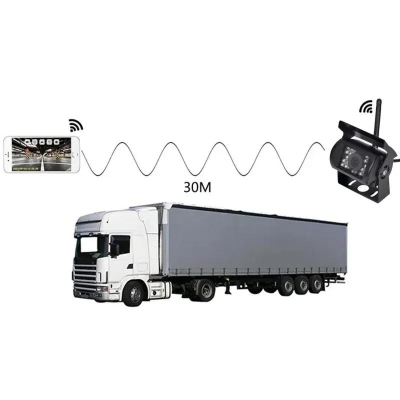 Bileeko WiFi Car Truck RV Trailer Rear View Backup Camera Wireless CCTV For iOS Android