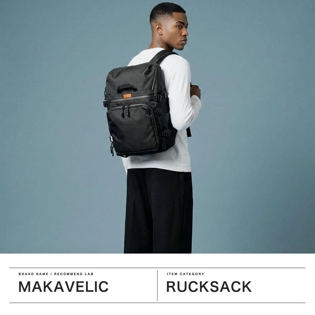 [Machiavellic] CHASE RECTANGLE 4 DAYPACK BLACK (019)