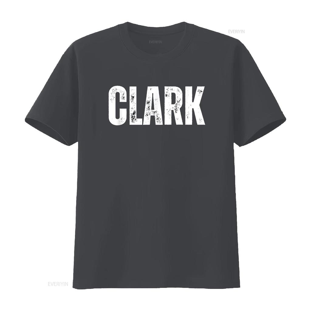 Clark T Shirt vintage Washed Breathable Casual Versatile Stretched designer clothes Comfortable fashion Soft homme Unisex