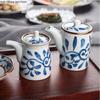 Ceramic Spice Bottle Oil Can Soy Sauce Bottle Vinegar Pot Home Kitchen Supplies Spice Container Oil Bottles Seasoning Organizer