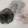 Elegant Rhinestone Star Striped Gauze Hair Tie for Women