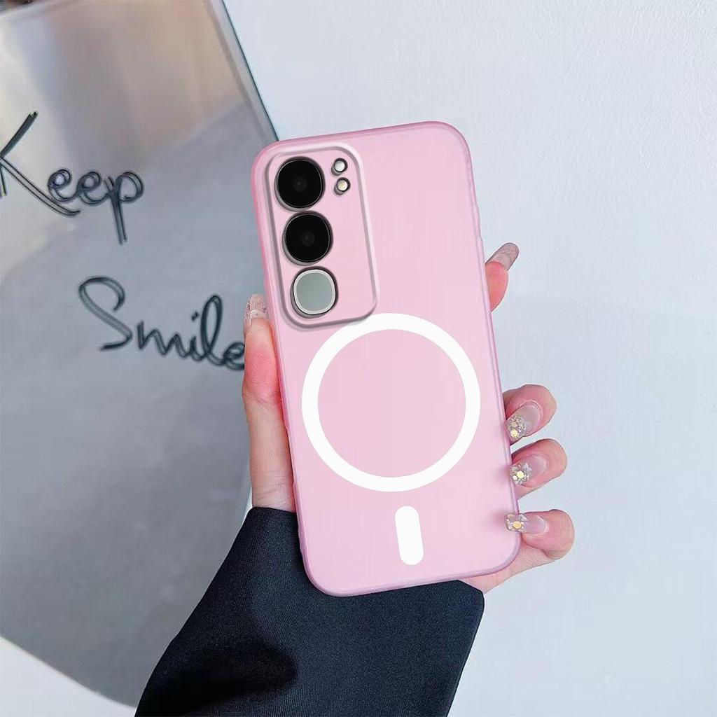 Case for Vivo Y19s,Y19s Pro Premium Magnetic Matte Phone Casing Protection Cover