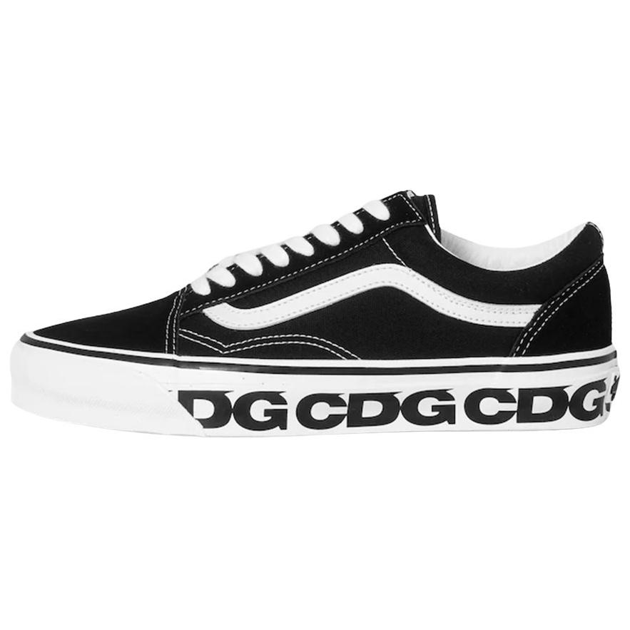Vans CDG X  Old Skool 36 Comfortable Low-Top Skate Shoes Men Sneakers Black White VN000SHEPU7