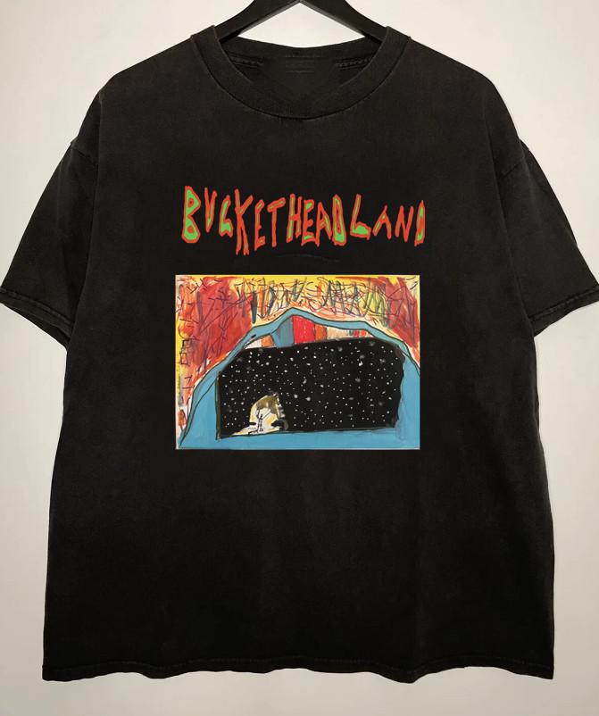 Vintage Buckethead Cloaked In Wonder Shirt Black Cotton CL381 XXXL