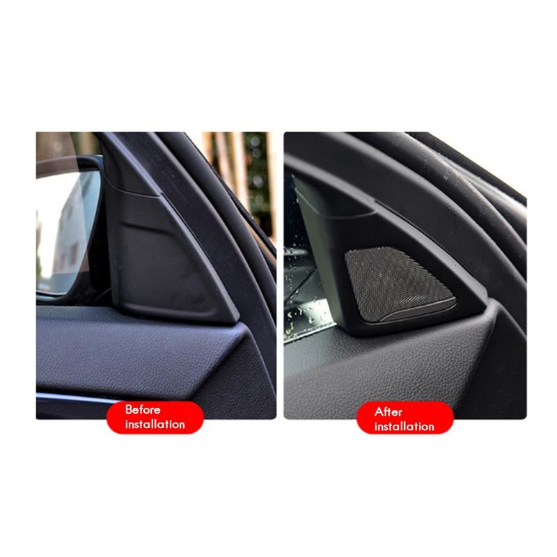 Portable Car A-Pillar Speaker Cover Treble Horn Cover Speaker Audio Frame For BMW 5 Series F10 F11
