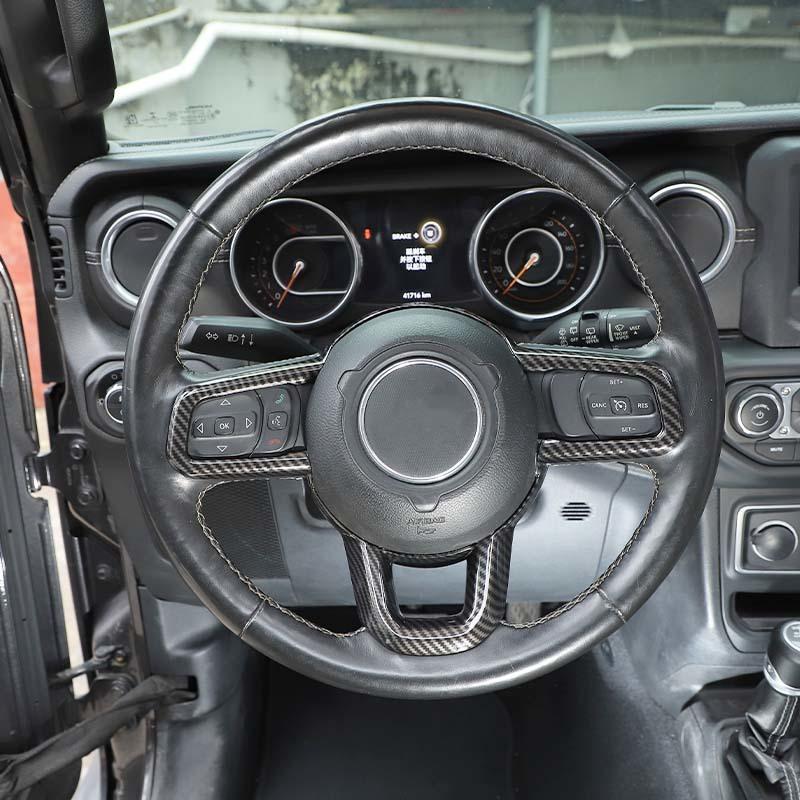  Autocolante decorative de bază pentru panoul de volan pentru Jeep Wrangler JL pentru JT Gladiator 2018 Up Accesorii de interior auto