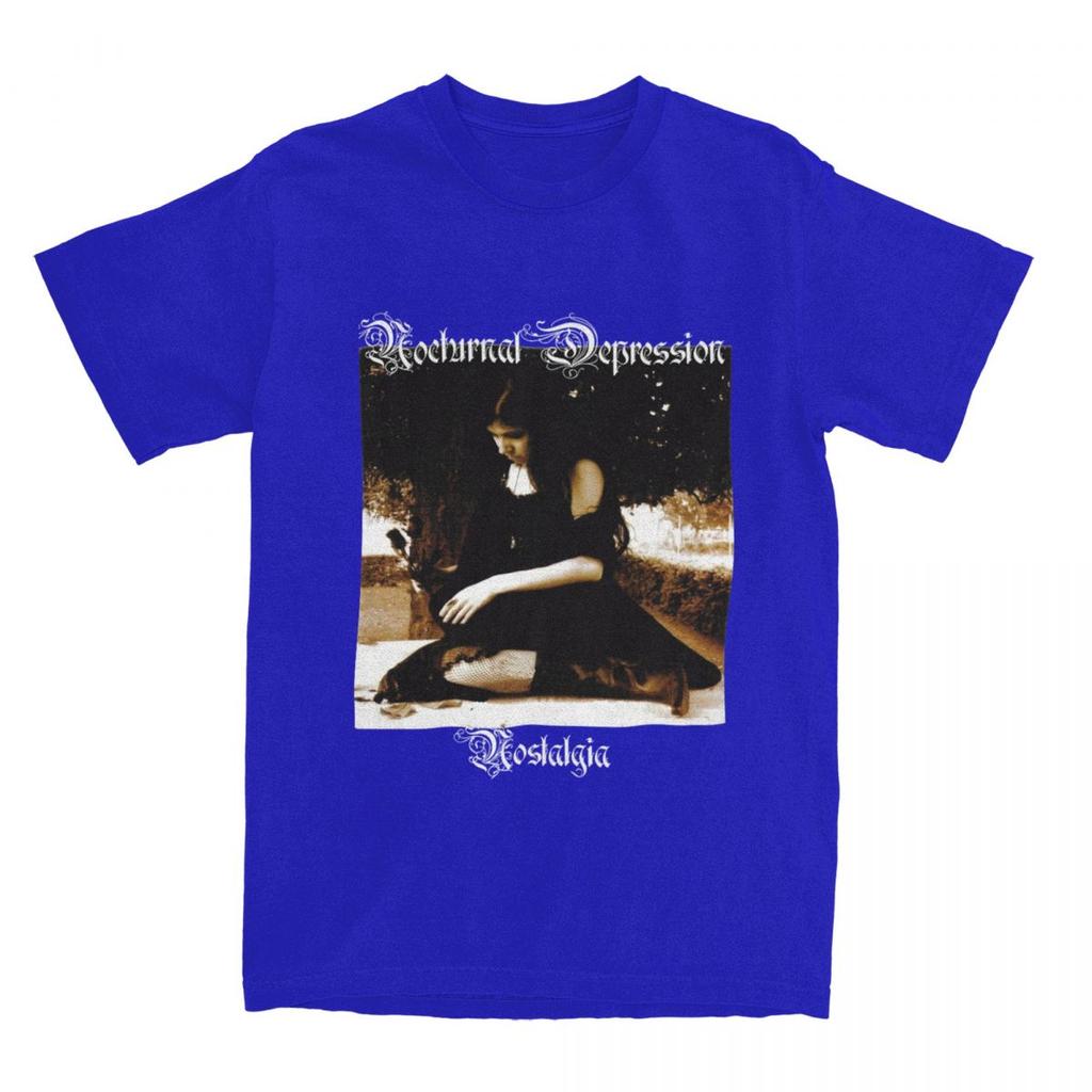 Men Women's Nocturnal Depression Black Metal Band Shirt Apparel 100% Cotton T-shirt Clothes Awesome Tee Shirt Summer