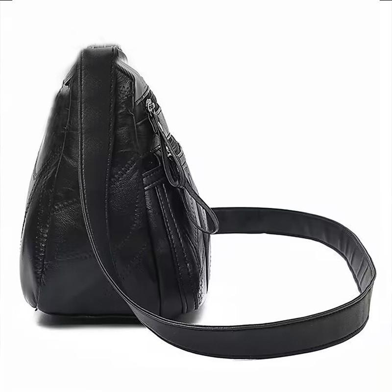 Pu Leather Crossbody Bag For Women Small Shoulder Purse With Zipper Closure For Daily Use