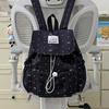 Schoolbag Japanese high-value atmosphere polka dot bow trend backpack girls go out drawstring lightweight foreign style backpack
