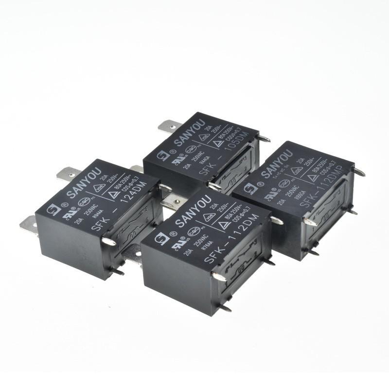 Sanyou 20A 250V AC/Water Heater Relay, Model SFK-112 24DM/DMP, 4 Pins
