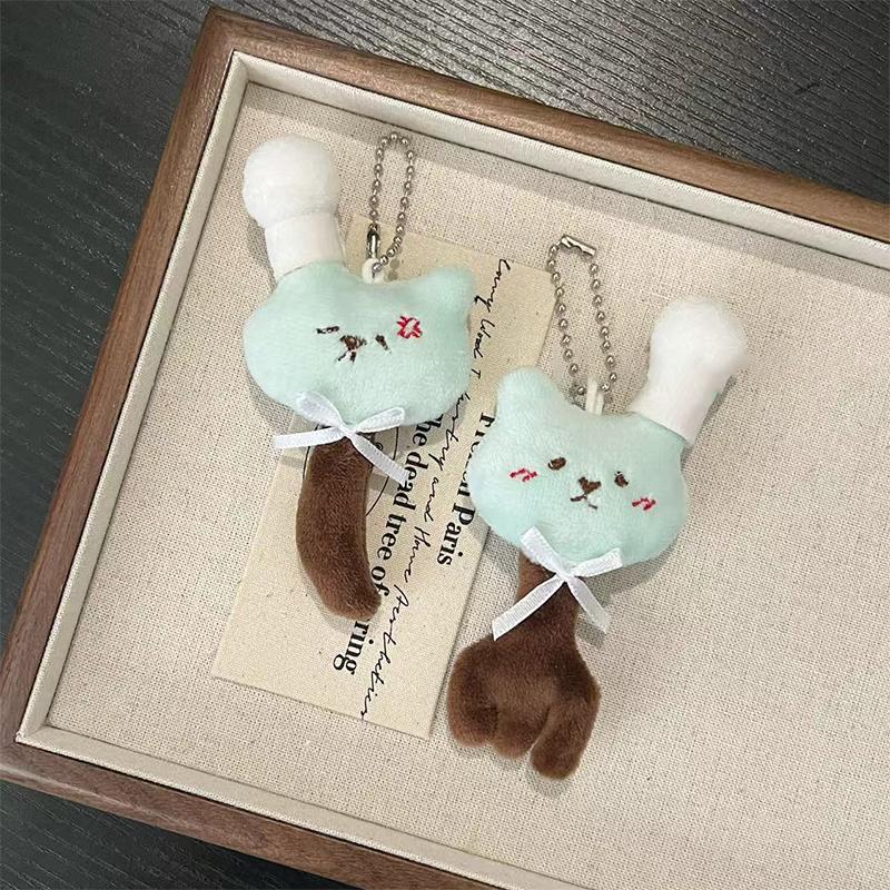 Cute Cartoon Plush Doll Keychain  Plush Toy Keychain Pendant Creative Kawaii Backpack Decoration Accessories Gifts