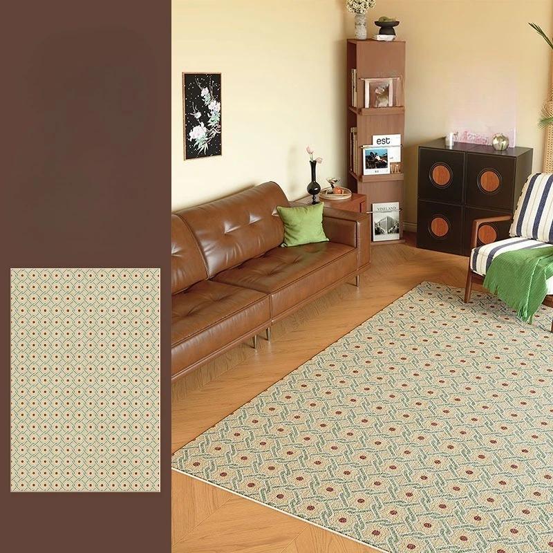 Geometriskt Mönster Matta Matta Heminredning Modern Stor Yta Golvmatta för Vardagsrum Soffområde Vardagsrumsinredning