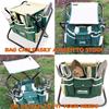 Tool Set, Stainless Steel, 7-piece Tool Set, Folding Stool, Detachable, Canvas Handbag, Garden Tools
