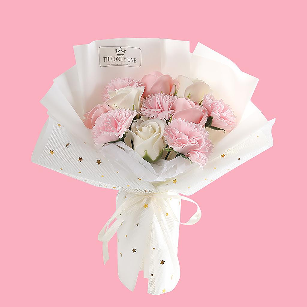 Preserved Flower  Carnation Soap Bouquet Rose Flower Mother's Day Gift