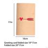 Valentine's Day Cards Birthday Gift Card Kraft Paper Holiday for Family Members