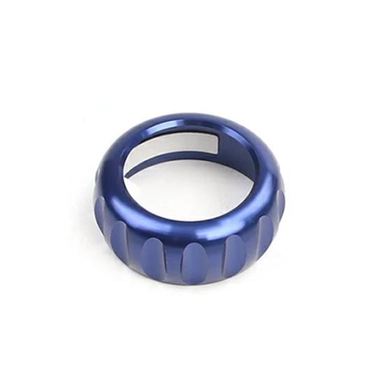 1PCS Aluminum Red Blue Black Interior Steering Wheel Rotation Knob Ring Cover Trim Cover For Hyundai IONIQ 5 2025 PE Accessories