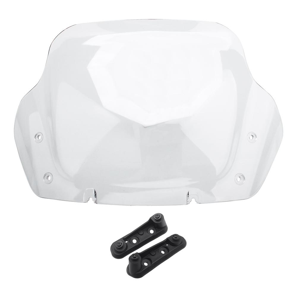 Motorcycle 14" Clear Windshield Upper Fairing Windscreen Deflector For Harley Touring Street Glide FLHX 24-UP FLHXSE 23-Up FLHXU