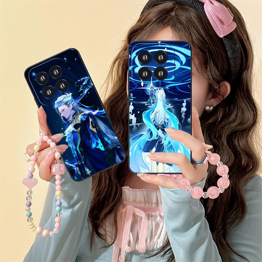 Game GI Neuvillette Matte TPU Mobile Phone Case for Xiaomi 15 14 13 12 Mi 11 T Ultra Lite Pro S X 5G Colorful Printing Cover
