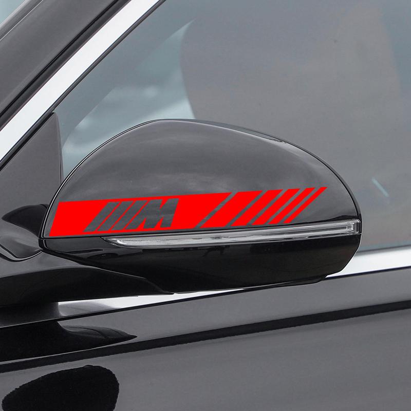 2KS Emblémy M LOGO Samolepka na ozdobu zpětného zrcátka auta Styling Pro BMW M3 M5 M6 X1 X2 X3 X4 X5 Řady 1 2 3 4 5 6 F10 F30 F01 F25 F15 E87 E90 E91