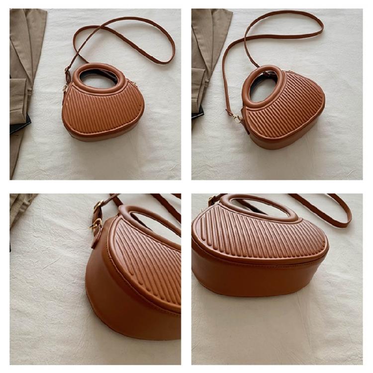 Fashionable Shoulder Bag for Women PU Messengers Bag Half Moon Crossbody Bag