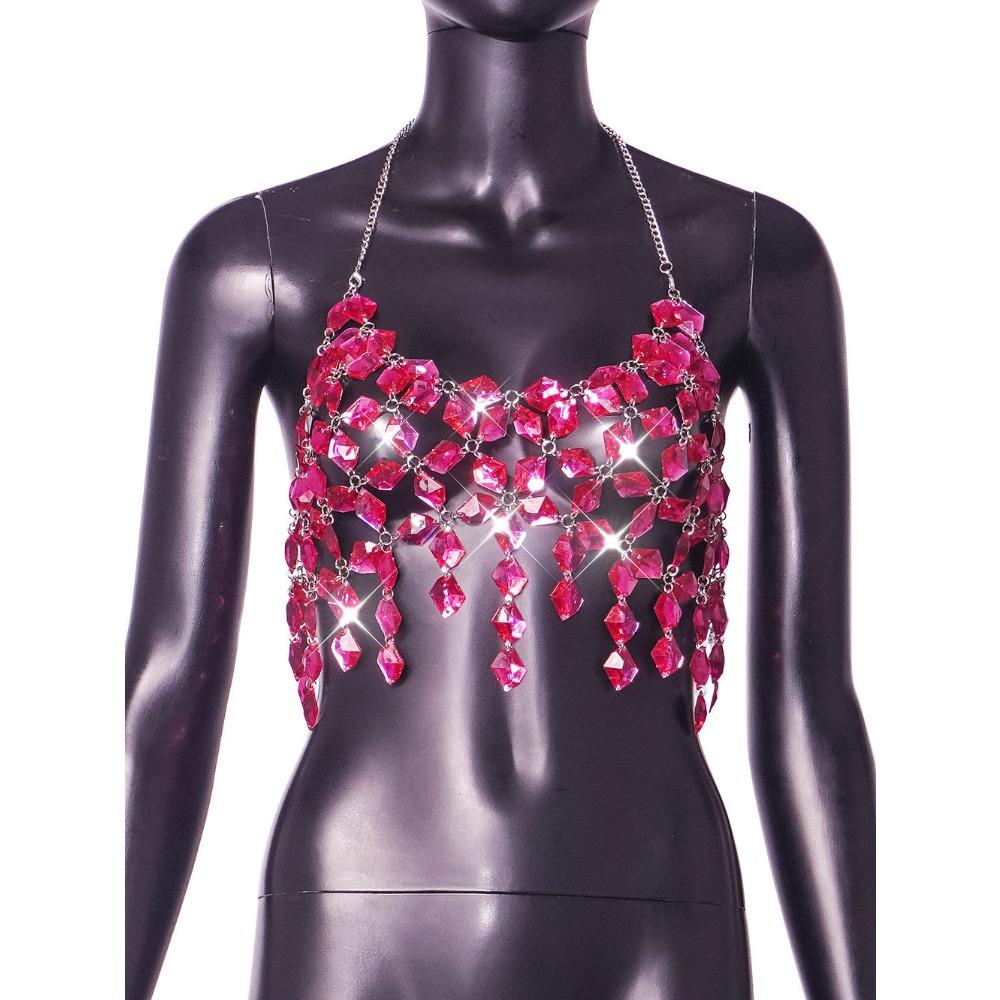 

Новый сексуальный жилет-комбинезон с открытой спиной и висячим вырезом для женщин One size розы красного