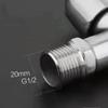 Stainless Steel Faucet Double Outlet Dual Control Water Tap One In Two Out Faucet 1/2" Bidet Faucets Bathroom Accessories