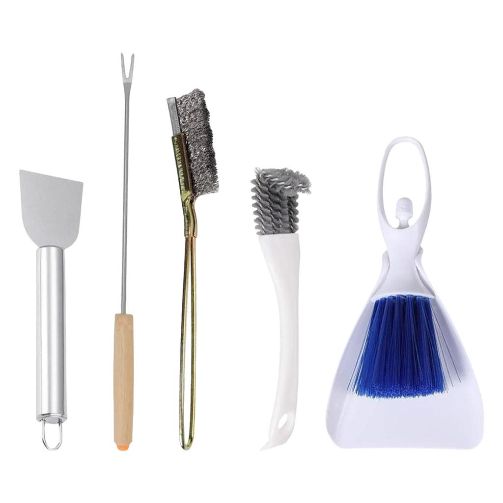 5Pieces Bird Cage Cleaning Set Stainless Steel Poop Remover Tool for Parakeet and Small Animal Cage Maintenances