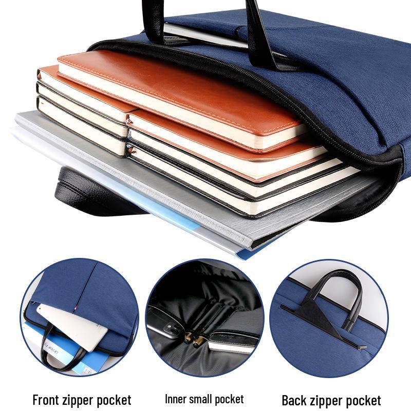 Konferenz-Aktentasche aus Oxford-Gewebe: Große Business-Handtasche mit individueller Logo-Option