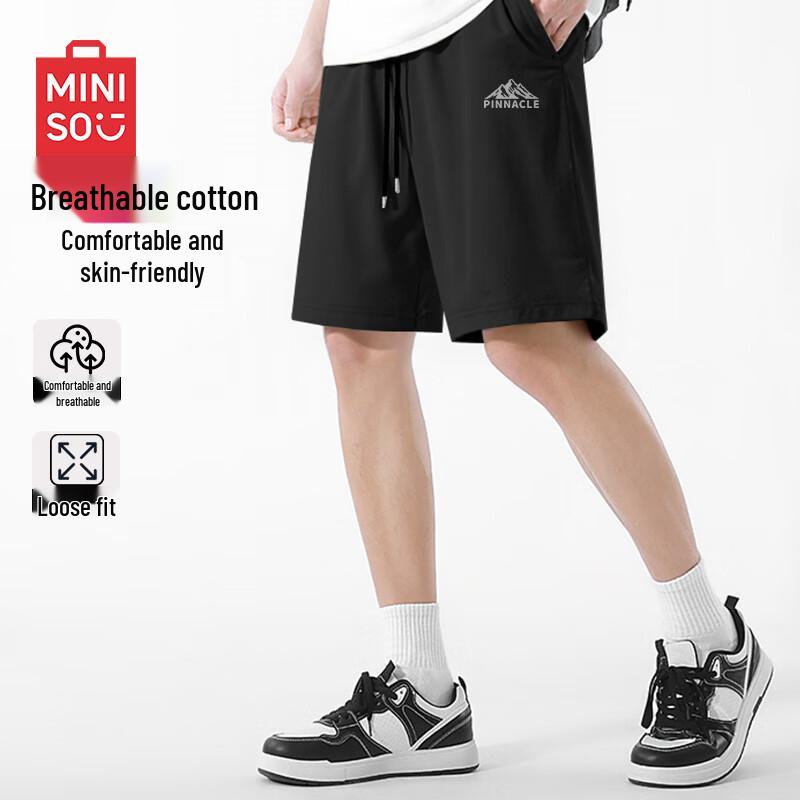 MINISO Men s Summer Cotton Casual Shorts L