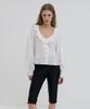 Obeodyupeulleeo Ruffle Scoop Neck Blouse_Ivory