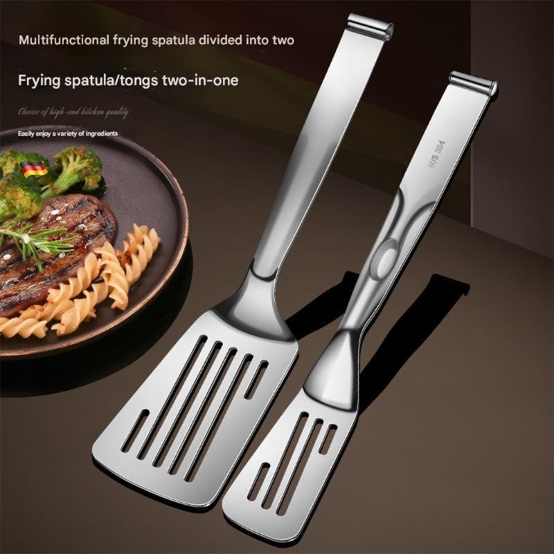 Grillzange aus Edelstahl mit ergonomischem Griff, rutschfester Griff, spülmaschinenfest, ideal für Steak, Grillen, Backen
