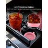 1pcs Car Cup Holder Coasters, Shiny Cup Holder Insert Coasters, Universal Anti-Slip Car Cup Holder Decorative Silicone Coasters, Car Interior Pad