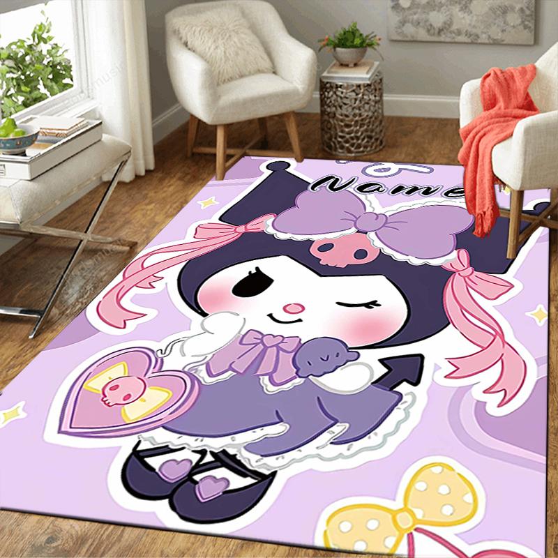 Custom 1Pc Piggy Heart Bow Rug Office Carpet Indoor Outdoor Entrance Doormat Nonslip Soft And Comfortable Living Room D2915300