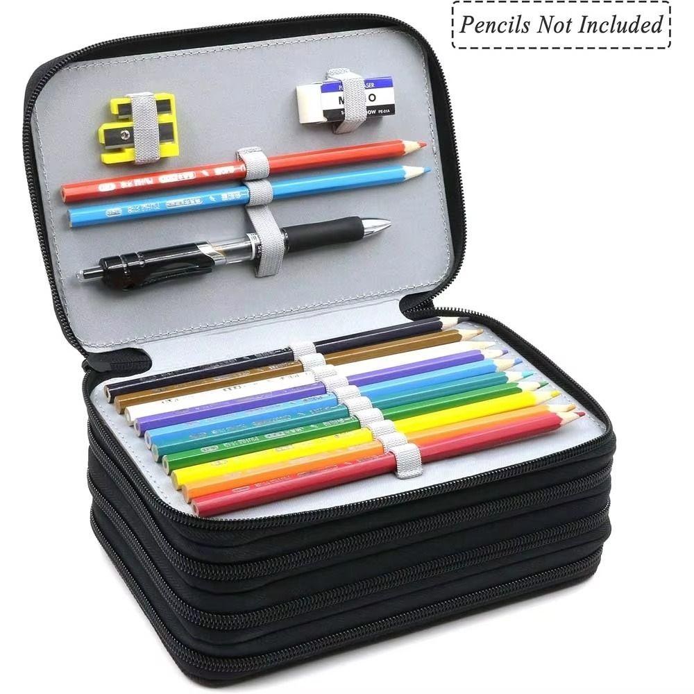 72-Hole Pen Bag Waterproof Art Drawing Pen Organizer High Quality Pen Pouch  Students