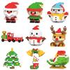 Children's Christmas Building Blocks Toy - Santa Claus, Snowman, and Tree