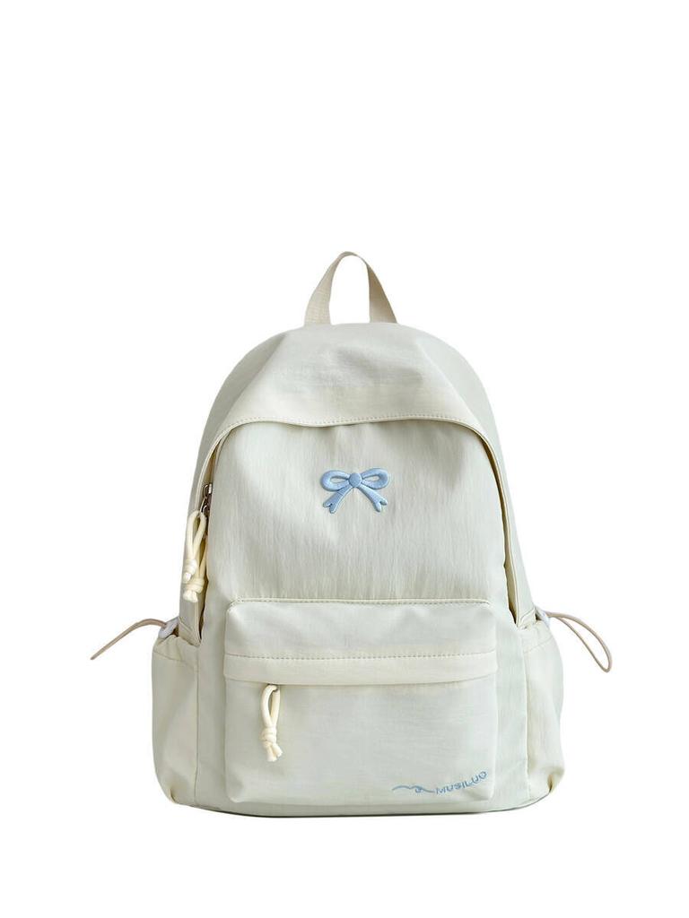 New Stylish Embroidered Backpack Korean Japanese Style Cute Casual School Bag for Girls Students Daily Commute Travel Bag
