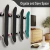 Wall Mount Skateboard Hanger Horizontal Skateboard Deck Display Rack Skateboard Hooks Hanger for Skateboard Deck Storage