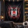 Wandbehang Tapisserie Beşiktaş FC Druckstoff für Wohnzimmer Schlafzimmer Heimdekoration