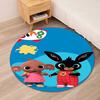 Bing Printed Round Rug Carpet Chair Rug Area Rug Entryway Doormats,for Office Chair Living Room Bedroom Kitchen Room.
