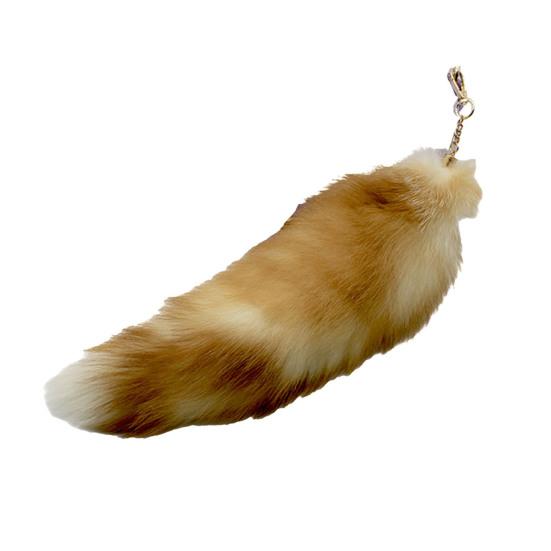 Extra velká falešná klíčenka Fox Tail Velká imitace Fox Tail Přívěsek na klíče Ozdoba Snadné připevnění k taškám Batohy Cosplay doplněk