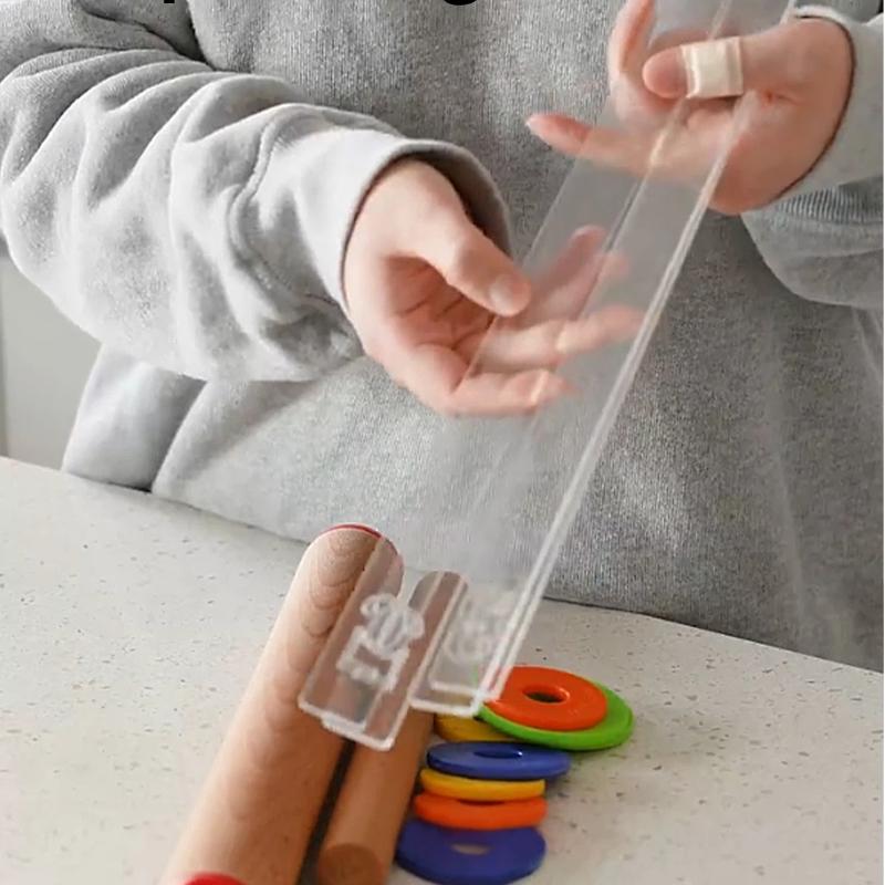 2Pcs 2-5mm Clear Acrylic Thickness Ruler Sturdy Rolling Pin Guide for Homemade Cookie Fondant Maamoul