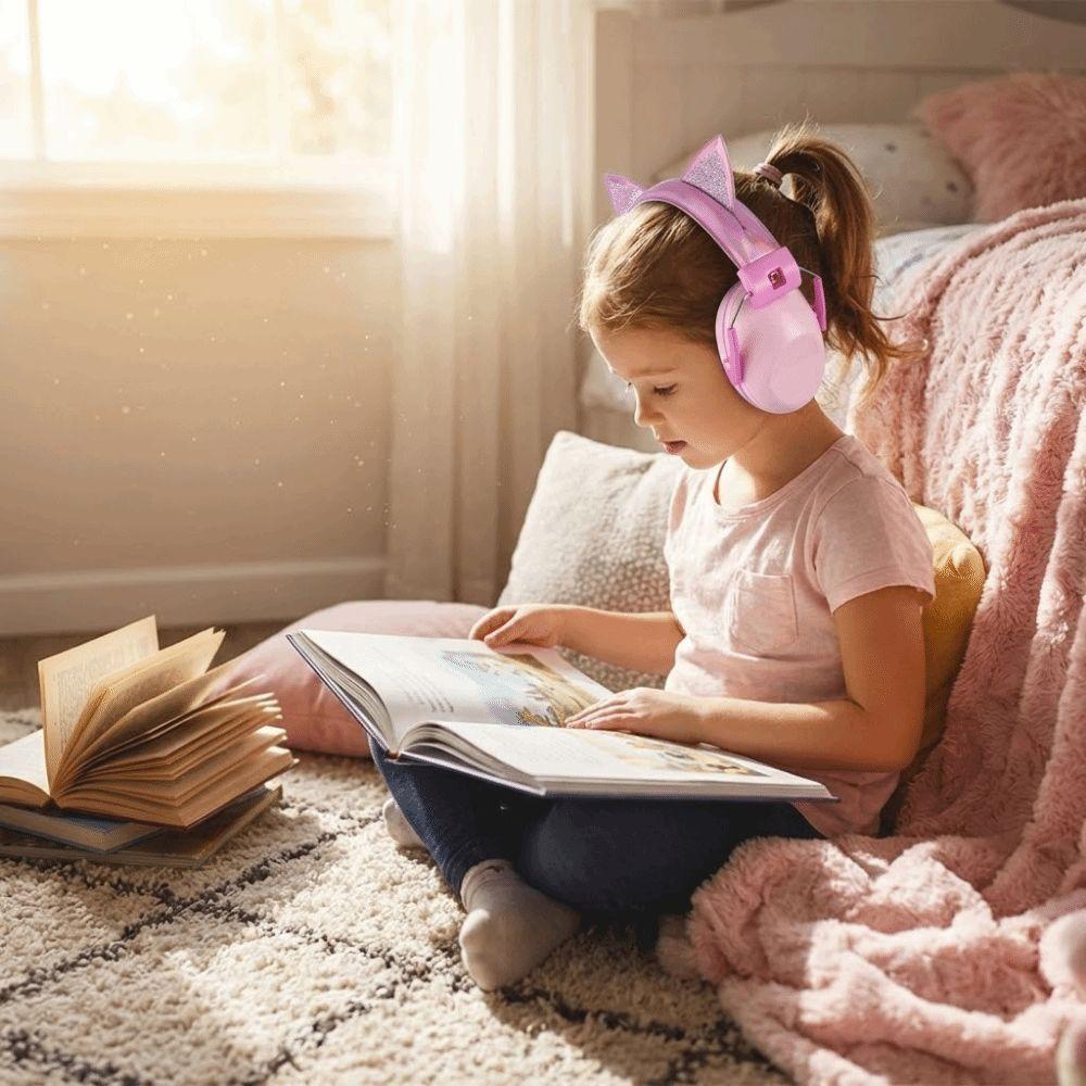 Noise Cancelling Anti-Noise Earmuffs Cartoon Hearing Protector Noise Reduction Muffs  For Children