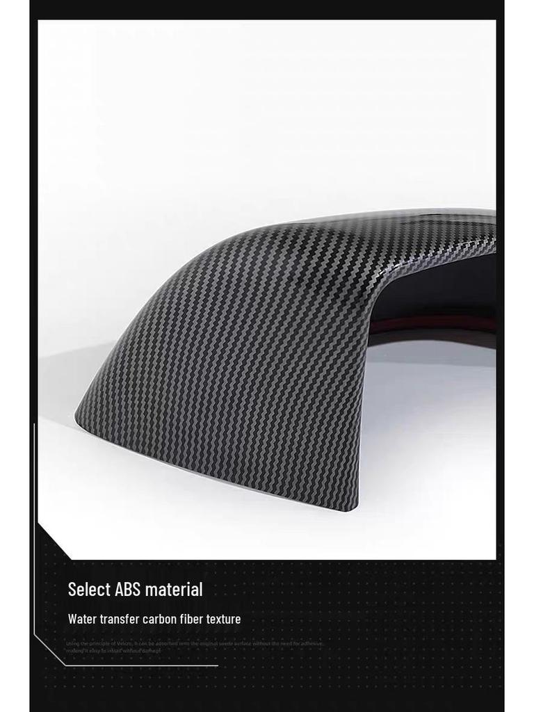 Tesla Model Y/3 Carbon Fiber Texture Rearview Mirror Cover – Backup Camera Shell Protector