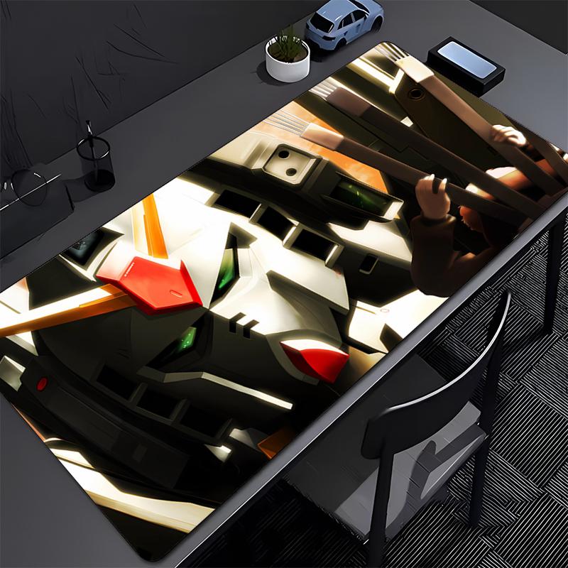 Mechanical Warrior Gundam Mk II Mouse Pad Large Rubber Keyboard Mouse Carpet Anti-slip Gamer Mouse Pad Coaster PC Anime Mousepad