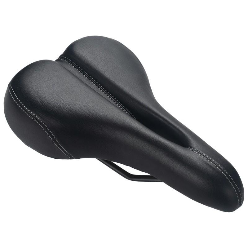 Comfortable Hollow Bicycle Saddle With Memory Foam Padding PU Leather Cover Non-Slip Waterproof Seat Mountain Road Bikes