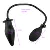 Soft Black Pump Air-filled Silicone Inflatable Anal Plug Dildo Butt Plug Anal Dilator Anus Massager Sex Toys For Men Woman Gay